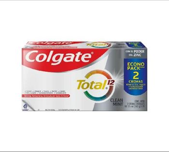 Crema Dental Colgate Total 12 Clear Mint 90 Gr (pack X 2)