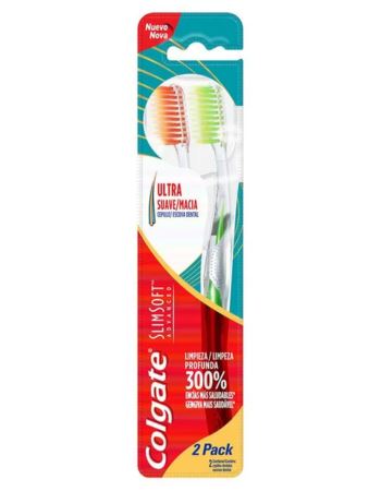 Cepillo Dental Colgate Slim Soft Advanced X 2 Unidades