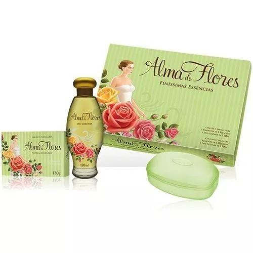 Estuche Regalo Alma De Flores (jabonera/jabon/colonia)