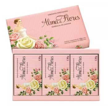 Estuche Alma De Flores Jazmin X 3 Jabones