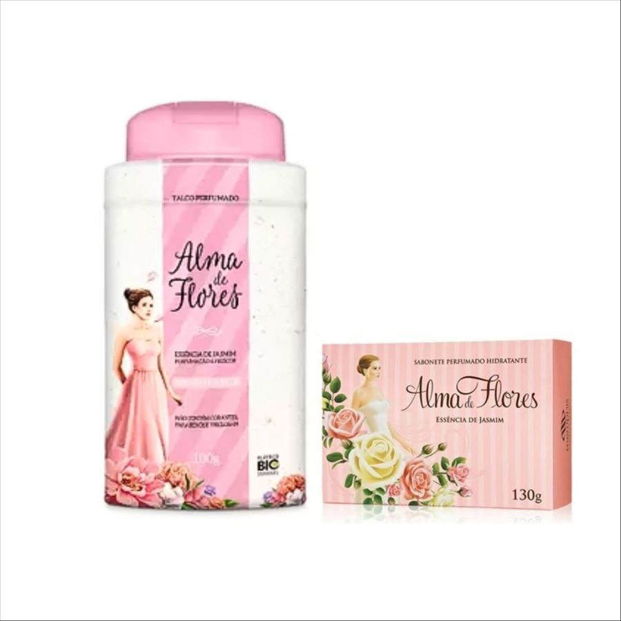 Talquera Alma De Flores + Jabon Alma De Flores - Jasmin