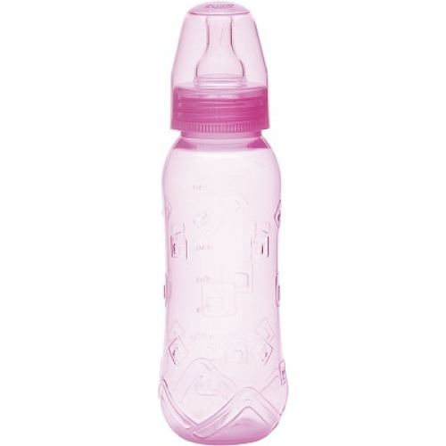 Kuka Mamadera Aquarela X 250 Ml - Tetina Redonda Rosada