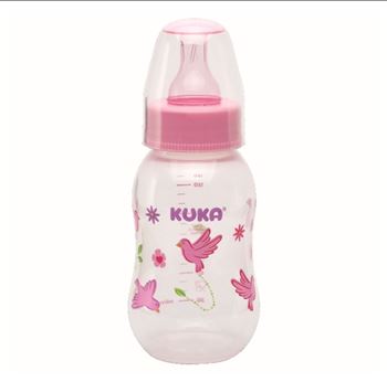 Kuka Mamadera Natural Plus X 70 Ml Tetina Redonda Rosada