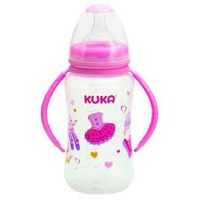 Kuka Mamadera Big Natural Plus Con Asas X 330 Ml Rosada