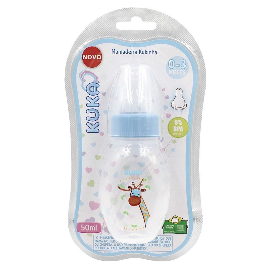 Kuka Mamadera Kukinha Recien Nacido 50ml 0 A 3 Meses Celeste