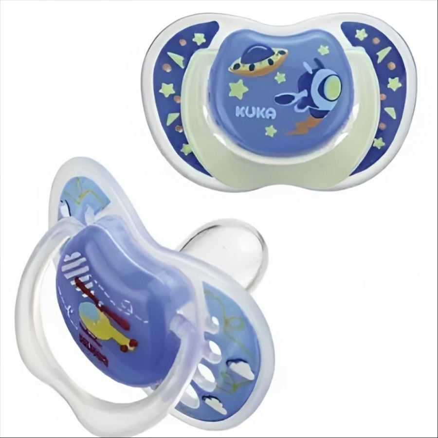 Kuka Pack 2 Chupetes Dia Y Noche T.1 Celeste 2091