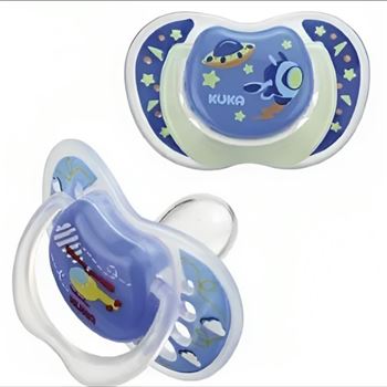 Kuka Pack 2 Chupetes Dia Y Noche T.1 Celeste 2091