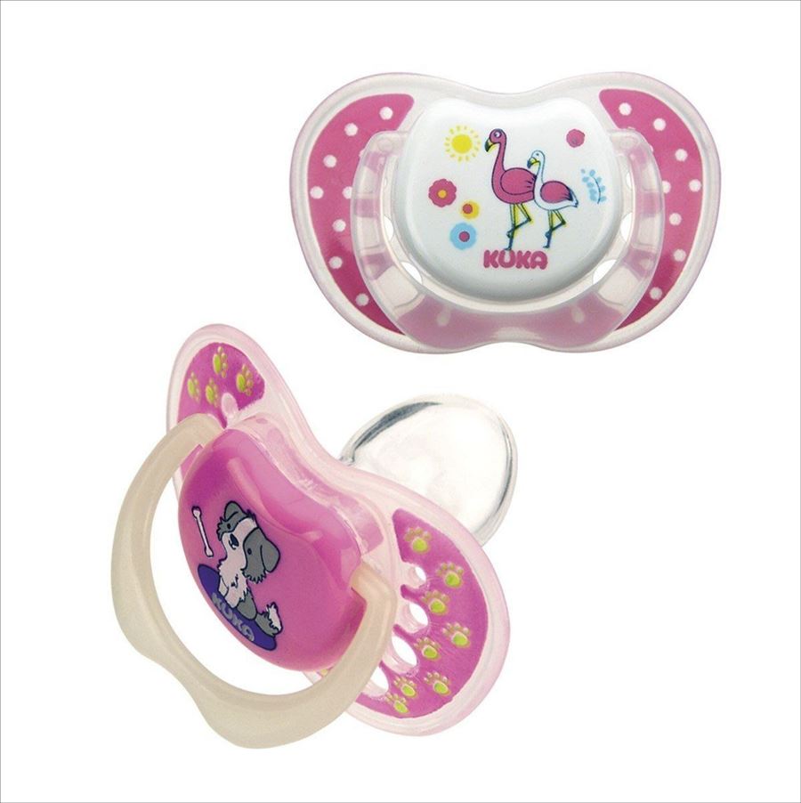 Kuka Pack 2 Chupetes Dia Y Noche  T.1 Rosa 82092