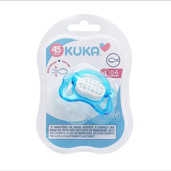 Kuka Chupete Simetrico Mariposa Decorado T.1 Celeste 2121