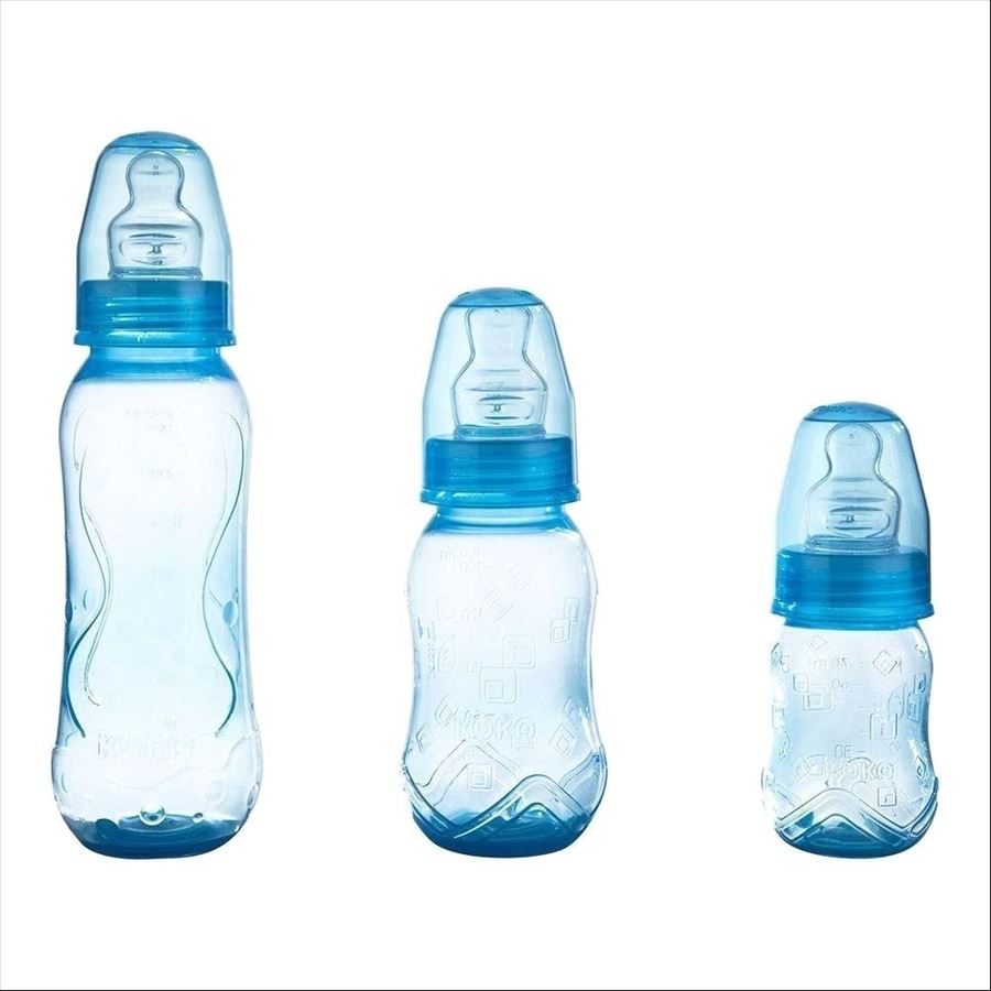Kuka Set De Mamaderas Aquarela Tetina Anatomica X 3 Celeste