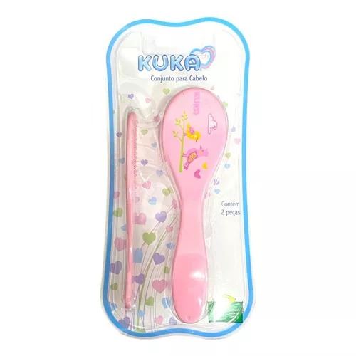 Kuka Conjunto Cepillo Y Peine Rosado 87458