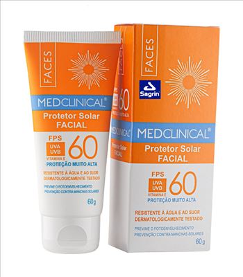 Medclinical Protector Solar Facial Spf 60 X 60 Gr