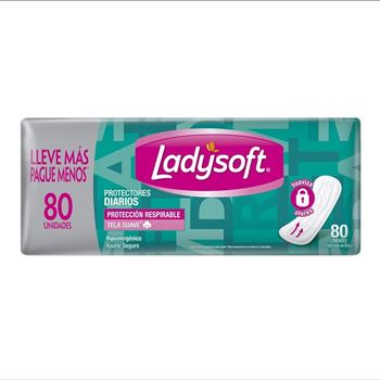 Ladysoft Protector Diario Respirable X 80 (caja X 12)