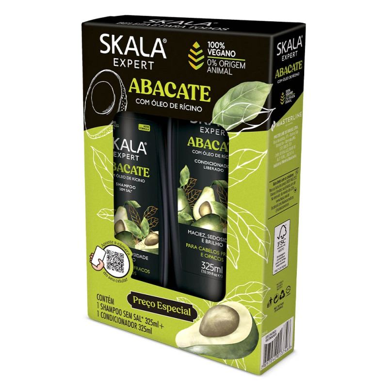 Pack Skala S/sal Abacate (shampu 325 Ml + Acond 325 Ml)