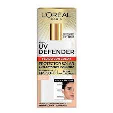 Loreal Uv Defender C.hialuronico C/color Fps 50 X 40 G Claro