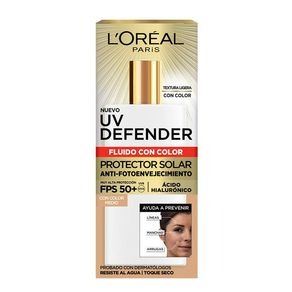 Loreal Uv Defender C/acido Hialuronico C/color Fps 50 X 40 G