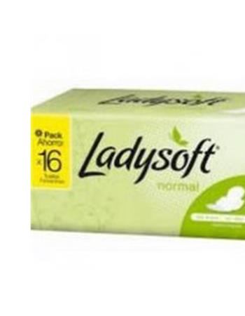 Ladysoft Toalla Normal C/alas X 16 (caja X 18)