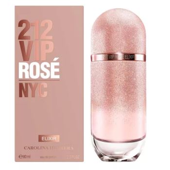 Herrera 212 Vip Rose Elixir Dama Edp X 30 Ml