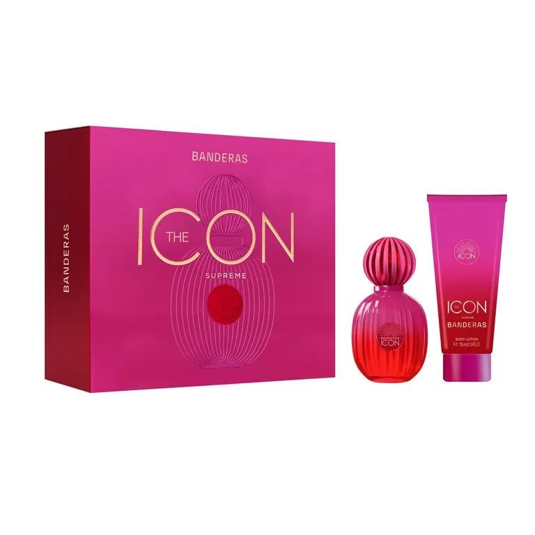 Estuche Banderas The Icon Supreme Dama (edp 50 Ml + Locion)