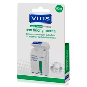 Vitis Cinta Dental Con Fluor Y Menta 50 Mt