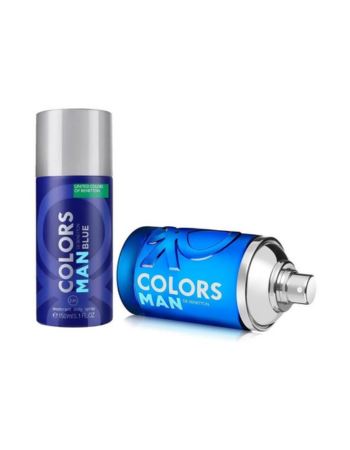 Estuche Benetton Blue Men (edt 100 Ml + Desod 150 Ml)