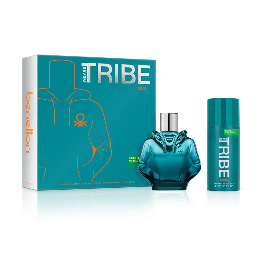 Estuche Benetton We Are Tribe Cool (edt 90 Ml + Shower Gel)