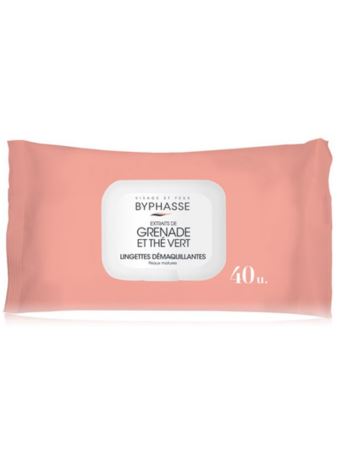 Byphasse Toallitas Desmaquillante Con Granada Y Té X 40u