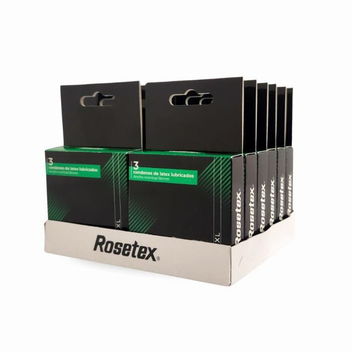 Condones Rosetex Extra Large X 3 Unidades