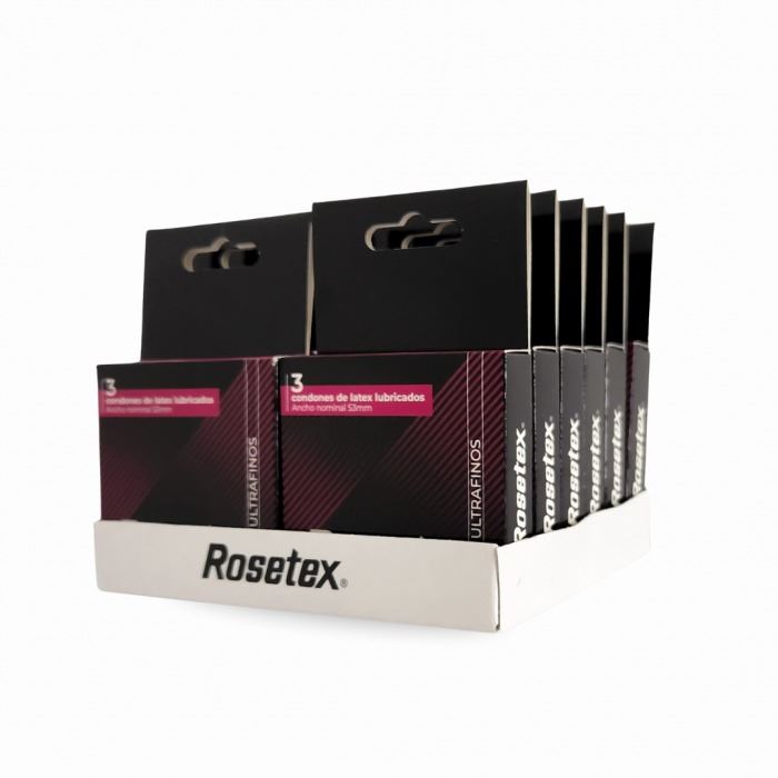 Condones Rosetex Ultrafinos X 3 Unidades