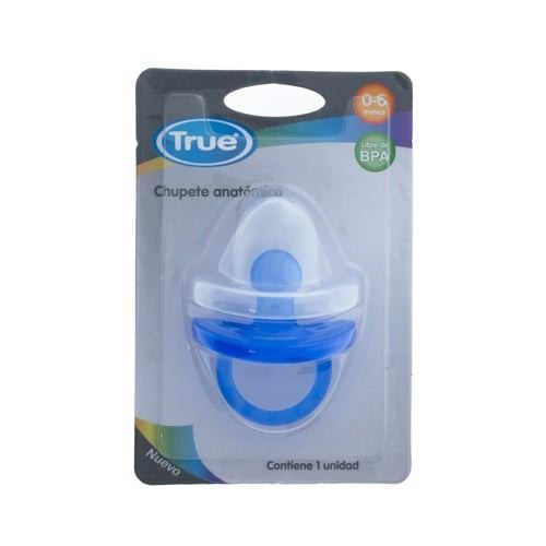 True Chupete Silicona C/tapa 0-6 Meses(18001)